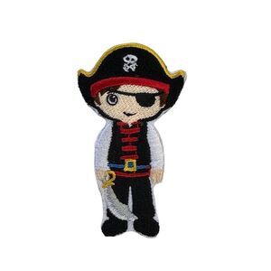 Pirate Kid Embroidered Patch